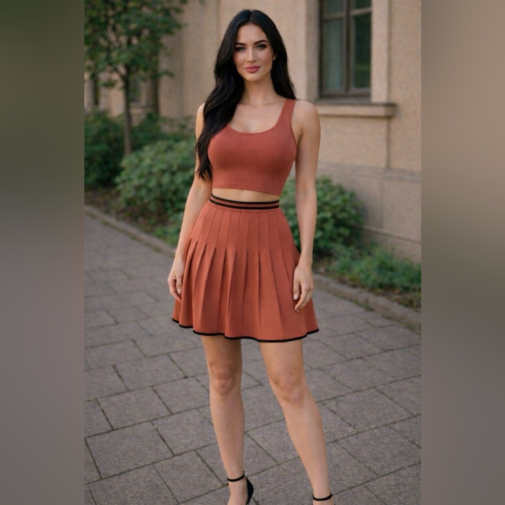 House of Harlow 1960 Ribbed Skirt